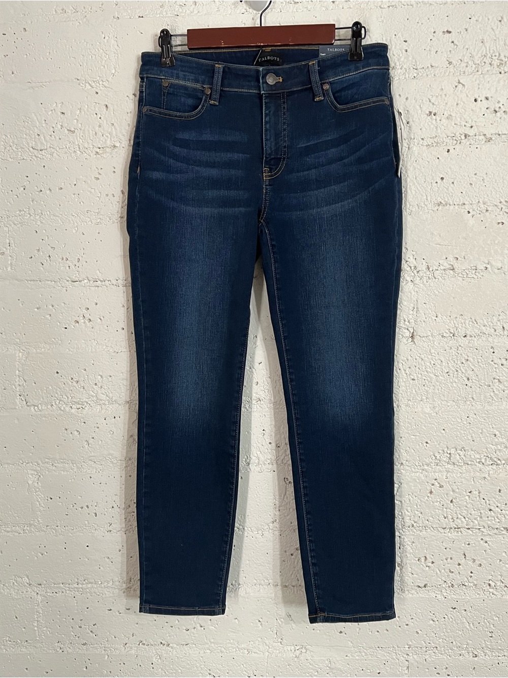 Talbots Womens Petite Jeans 6P Blue Slim Ankle Jean Slimming Stretch NEW B17